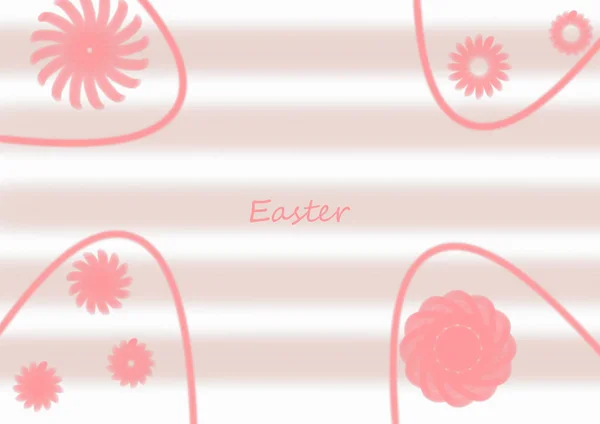 Pink Greeting Cards Easter — Stock Photo, Image