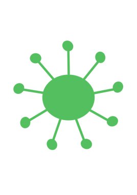 Coronavirus 'u çiz. Sağlık ve tıp teması üzerine bir resim. Tehlikeli bir virüs..