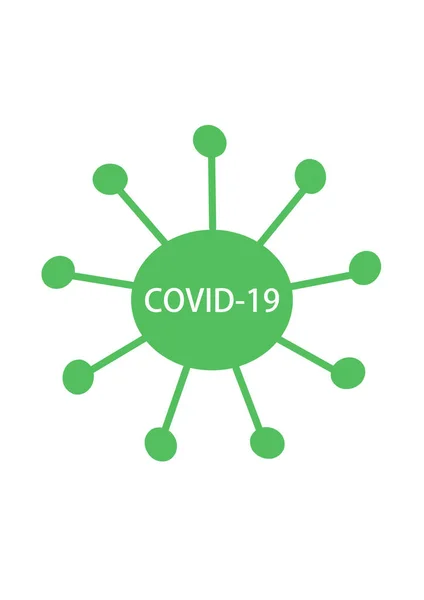 COVID-19 drawing. Illustration on the theme of health and medicine. Dangerous virus.