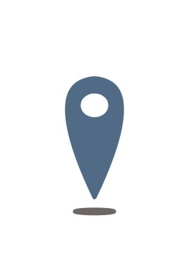 İşaret simgesi. Konum simgesi. İşaretlerin ve sembollerin teması üzerine resim.