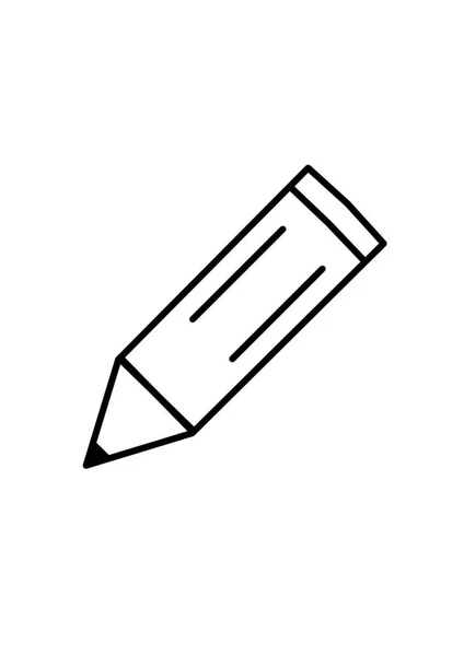 Pencil Icon Illustration Theme Notes Drawings — Stock Photo, Image