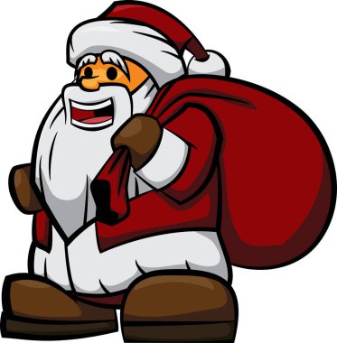 Noel Baba çizgi film vektör