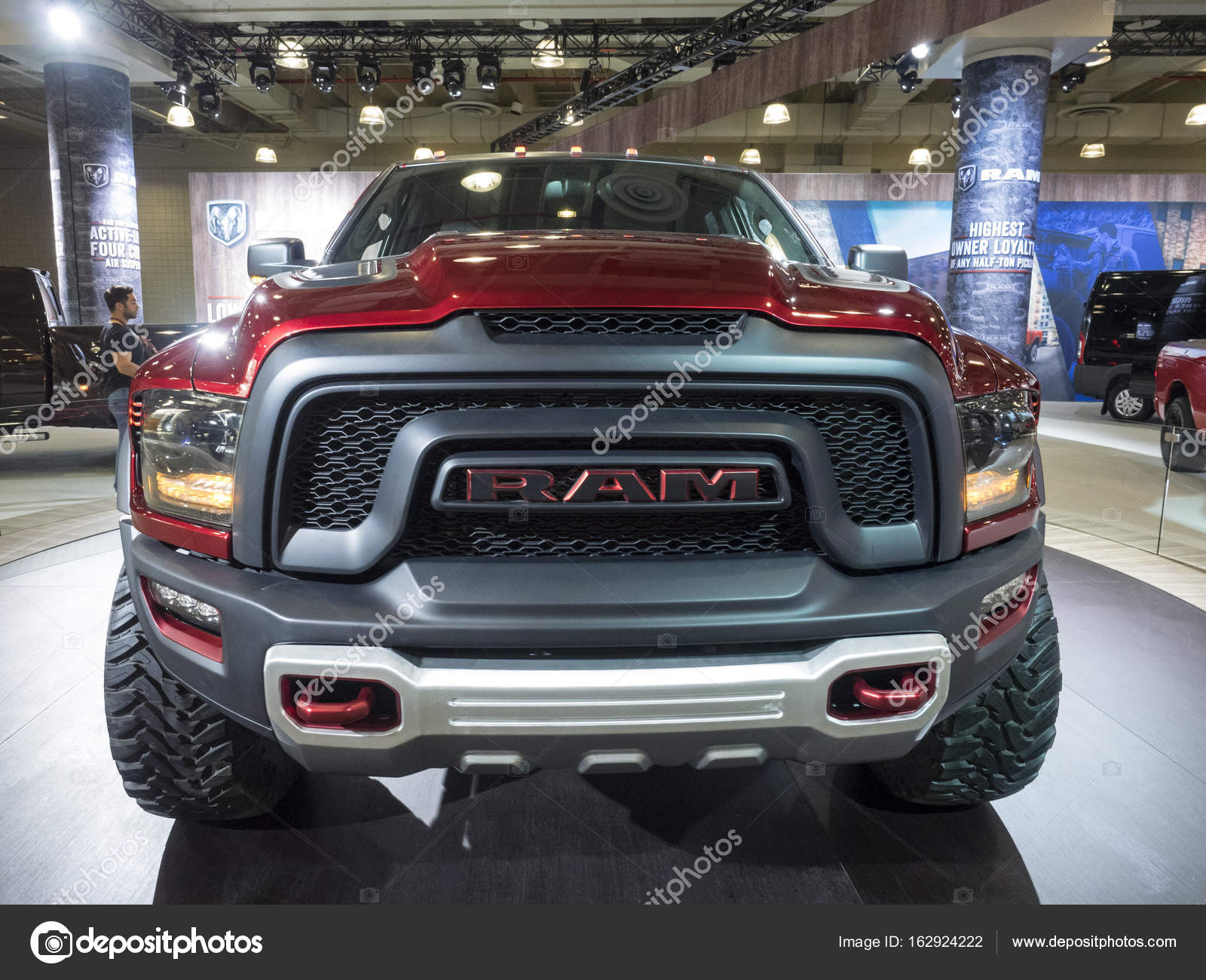 New York April 2017 Ram Rebel Trx Concept Display 2017 — Stock