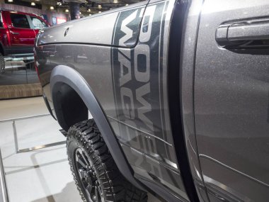 New York, bize - 12 Nisan 2017: Ram 2500 güç vagon 2017 sırasında ekranda New York Uluslararası Otomobil Fuarı Jacob Javits Merkezi'nde düzenlenen.