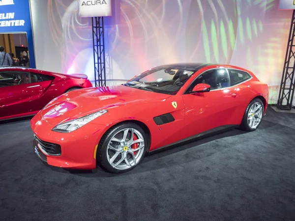 Detroit Gennaio 2018 Ferrari Gtc4 Lusso Mostra Durante North American — Foto Stock