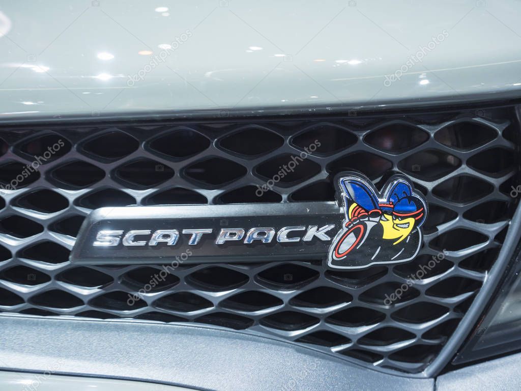 DETROIT, US - JANUARY 15, 2018: Dodge Charger on display during the North American International Auto Show at the Cobo Center in downtown Detroit.