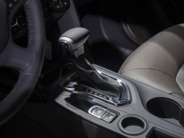 Detroit, bize - 15 Ocak 2018: Gac motorlar Gs4 Kuzey Amerika Uluslararası Otomobil Fuarı'nda şehir Detroit Cobo Center'da sırasında ekranda.