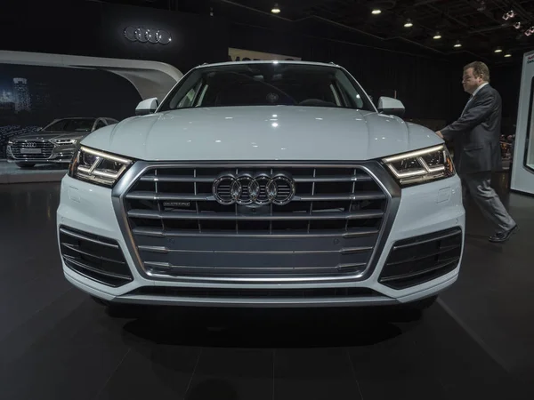 Detroit Enero 2018 Audi Exhibición Durante Salón Internacional Del Automóvil — Foto de Stock