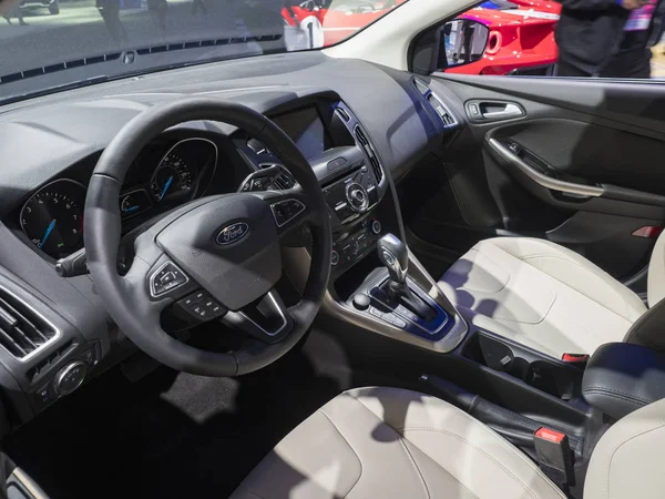 Ντιτρόιτ Εμάς Ιανουαρίου 2018 Ford Focus Στην Οθόνη Κατά Διάρκεια — Φωτογραφία Αρχείου