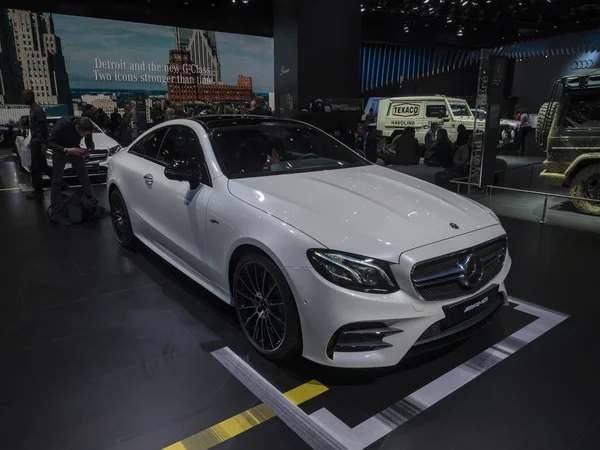 Detroit Enero 2018 Mercedes Amg Coupé Exhibición Durante Salón Internacional — Foto de Stock