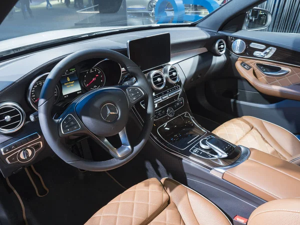 Detroit Января 2018 Года Mercedes C350E Представлен Североамериканском Международном Автосалоне — стоковое фото