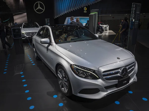 Detroit Enero 2018 Mercedes C350E Exhibición Durante Salón Internacional Del — Foto de Stock