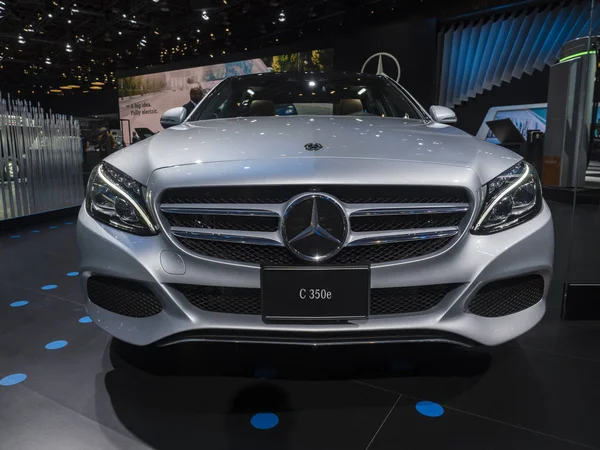 Detroit Enero 2018 Mercedes C350E Exhibición Durante Salón Internacional Del — Foto de Stock
