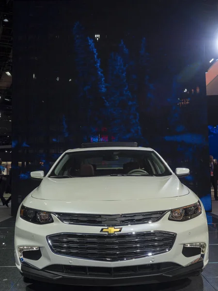 Detroit January 2018 Chevrolet Malibu Display North American International Auto — Stock Photo, Image