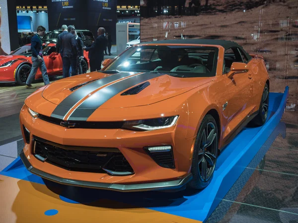 Detroit Nas Stycznia 2018 Chevrolet Camaro Hot Wheels Edition Wyświetlaczu — Zdjęcie stockowe