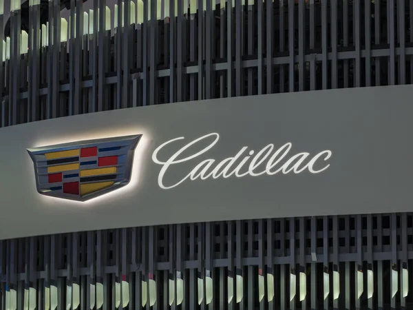 Detroit January 2018 Cadillac Logo Display North American International Auto — Stock Photo, Image