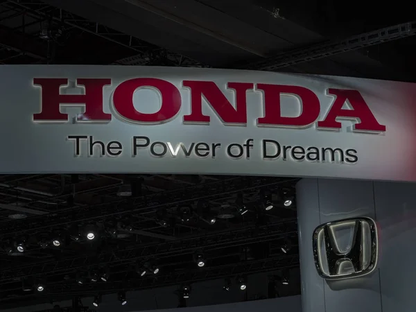 Detroit January 2018 Honda Logo Display North American International Auto — Stock Photo, Image