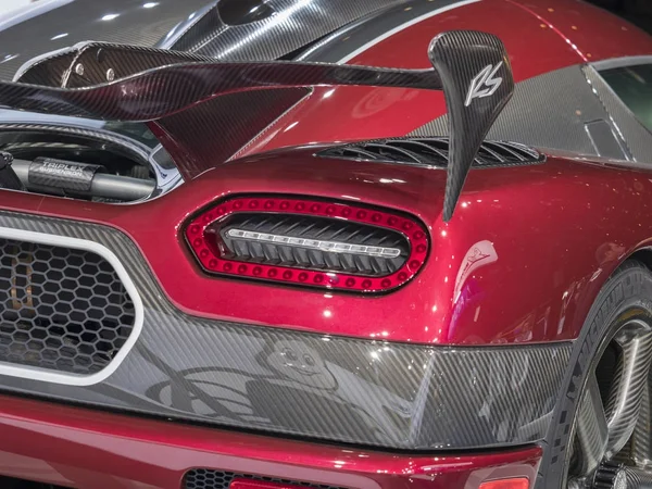 Detroit Nekünk 2018 Január Koenigsegg Agera Kijelző Alatt Észak Amerikai — Stock Fotó