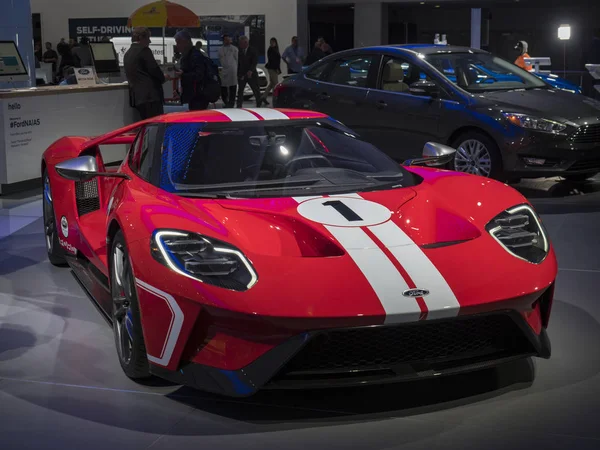 Detroit Nám Ledna 2018 Ford Displeji Během North American International — Stock fotografie