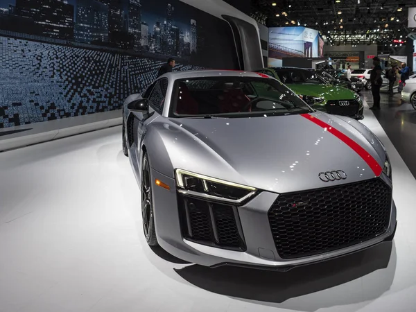 Audi R8 V10 RWS no 2018 New York International Auto Show — Fotografia de Stock