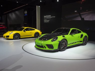 Porsche 911'i T ve 911 Gt3 Rs GT'nin Edition 2018 New York Uluslararası Otomobil Fuarı