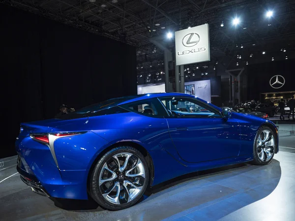 Lc500 Lexus w 2018 New York International Auto Show — Zdjęcie stockowe