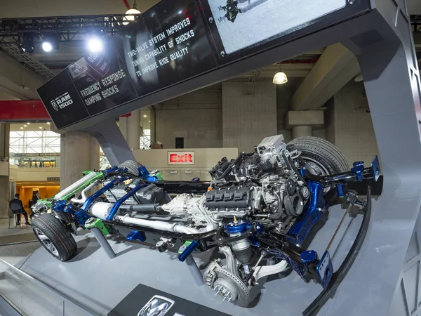 Chasis Ram 1500 y tren motriz en el Salón Internacional del Automóvil de Nueva York 2018 — Foto de Stock