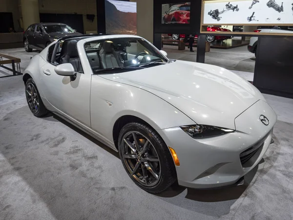 Mazda Mx-5 Miata Rf στο 2018 Νέα Υόρκη διεθνή Auto Show — Φωτογραφία Αρχείου