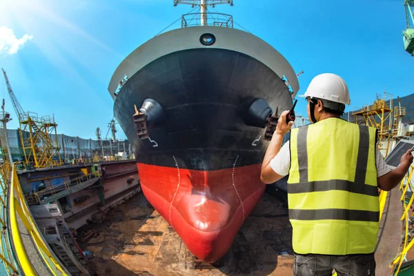 Container Eenheid Wordt Tillen Van Lading Door Kraan Van Trailer — Stockfoto