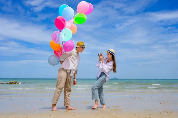 Amoureux Couple Dans Moment Temps Heureux Doux Passer Temps Ensemble — Photo