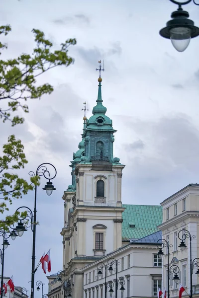 Kerk van het Heilige Kruis, Warschau, Polen — Stockfoto