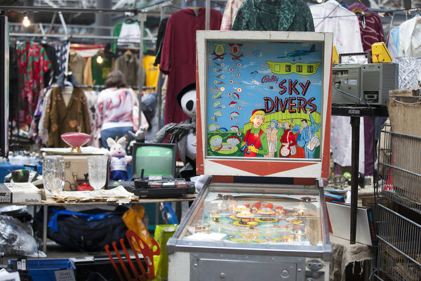 Antique market in the Spitalfields market is traditionally held on Thursdays