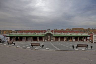 Plyos Merkez Meydanı alışveriş merkezi iline bağlı Privolzhsky Ivanovo Oblastı District, Rusya Federasyonu