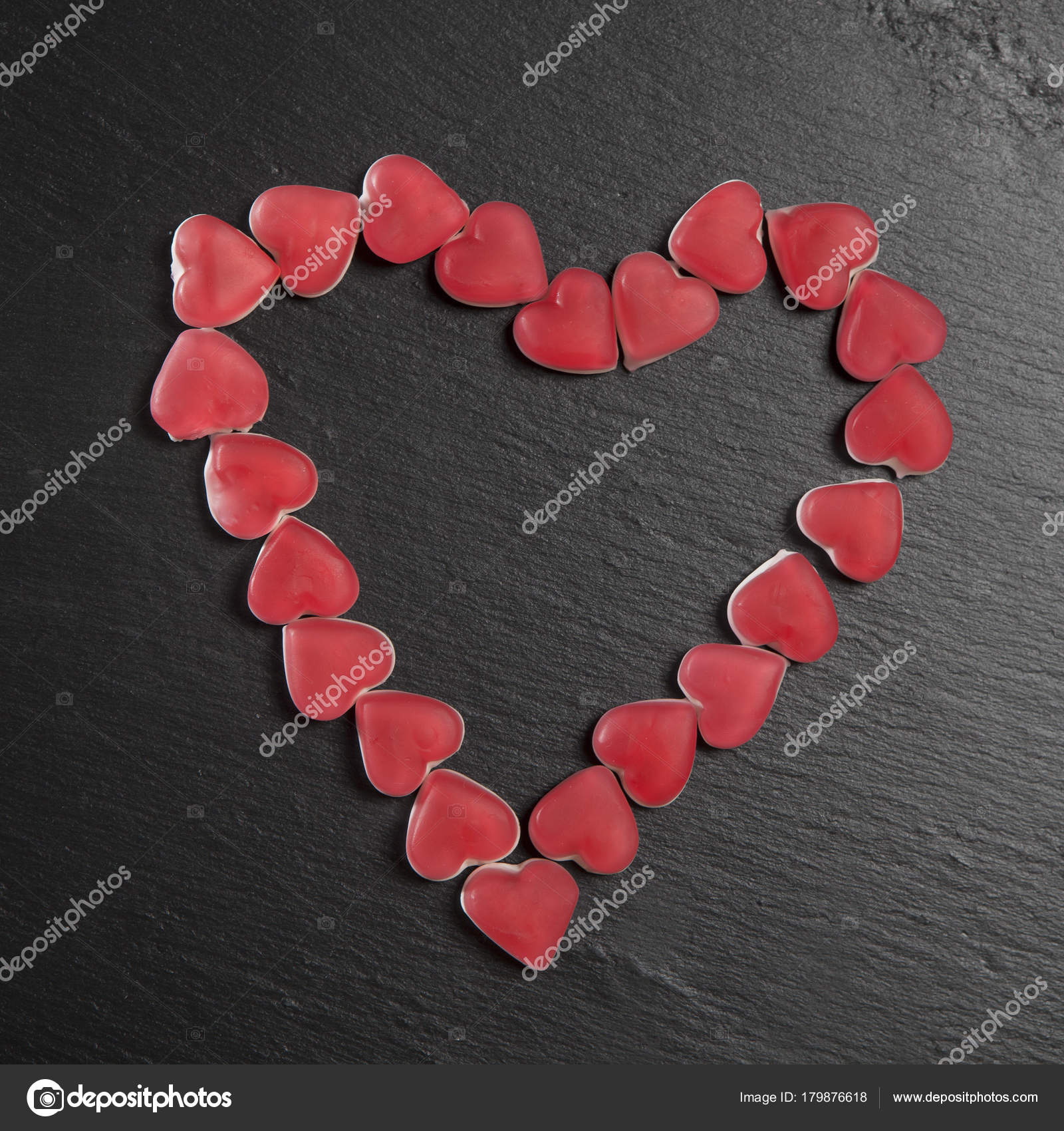 The Red Marmalade Hearts On A Black Slate Board Valentine S Day