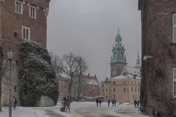 Wawel kungliga slottet på Wawel Hill Krakow Polen — Stockfoto