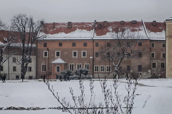 Wawel kungliga slottet på Wawel Hill. Krakow Polen — Stockfoto