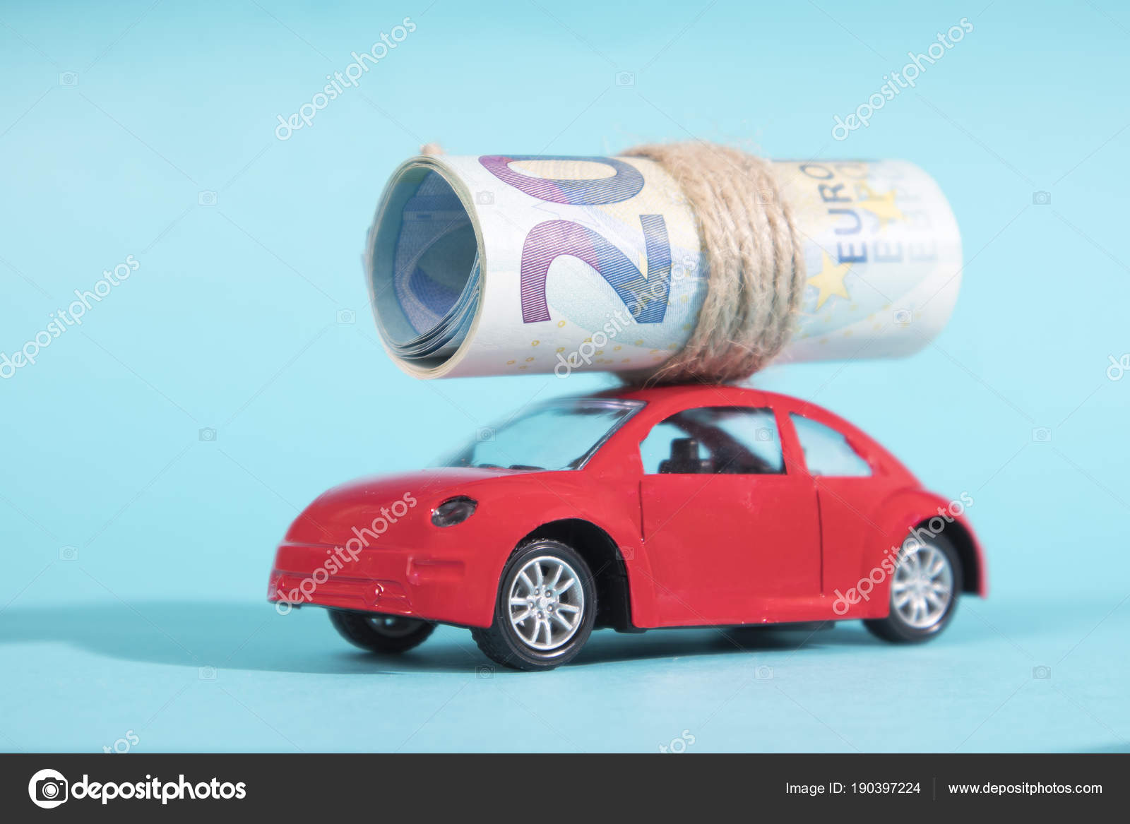 Coche En Rojo EurosDoblado Tubo De El Juguete Un Y Veinte Lleva jRL354A