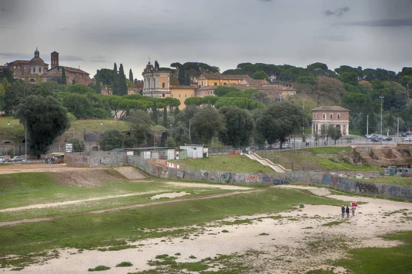 Vista sobre Fórum Imperial Roma — Fotografia de Stock