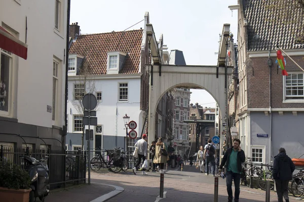 Groenburgwal centrum — Stockfoto