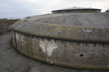 Forteiland Pampus veya Fort Pampus Adası, Ijmeer, eyaleti Kuzey-Holland, Hollanda içinde yapay ada