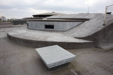 Forteiland Pampus veya Fort Pampus Adası, Ijmeer, eyaleti Kuzey-Holland, Hollanda içinde yapay ada