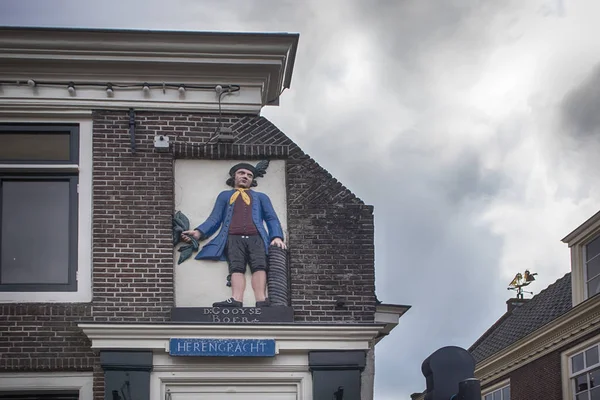 Oud gebouw in klein dorp Muiden — Stockfoto