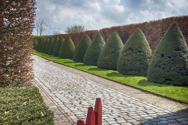 Park zamkowy w Muiden, Holandia — Zdjęcie stockowe