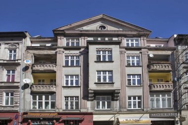 eski Poznan bina cephe. Polonya