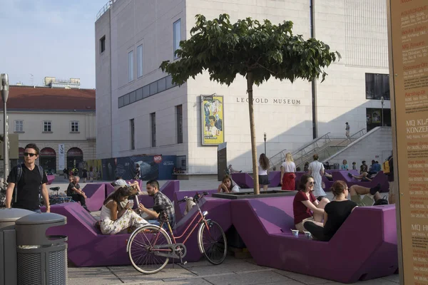 Wiener Kunstpavillon und Mumok-Museum in Wien — Stockfoto