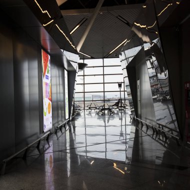 Vnukovo Havaalanı içeriden, bekleme odası