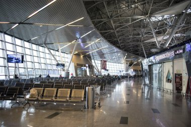 Vnukovo Havaalanı içeriden, bekleme odası