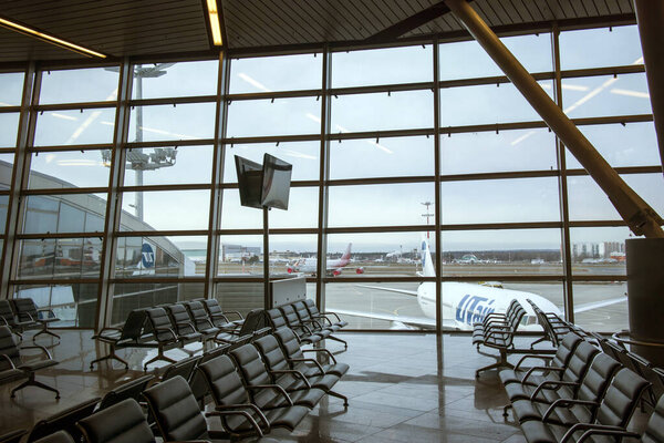 Vnukovo Airport from the inside, waiting room