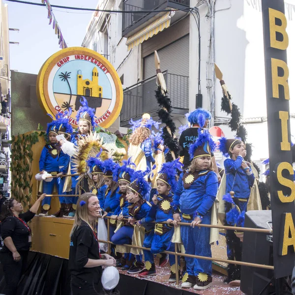 Sitges Spain February 2020 People Last Day Sitges Carnival Burial — 스톡 사진