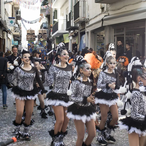 Sitges Spain February 2020 People Last Day Sitges Carnival Burial — 스톡 사진